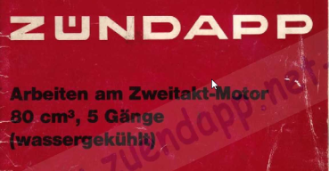 Arbeiten am Zweitaktmotor Motor Typ314 KS80 KS80Super K80 GTS50WC usw.